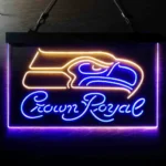 Seattle Seahawks Neon Sign Crown Royal Est 1976 1