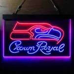 Seattle Seahawks Neon Sign Crown Royal Est 1976 1