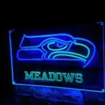 Seattle Seahawks Neon Sign Custom Team Number 1