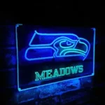 Seattle Seahawks Neon Sign Custom Team Number 1
