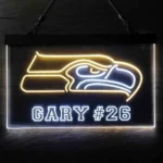 Seattle Seahawks Neon Sign Custom Team Number 1