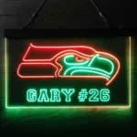 Seattle Seahawks Neon Sign Custom Team Number 1