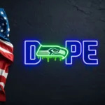 Seattle Seahawks Neon Sign Dripping Dope 1