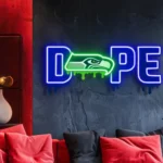 Seattle Seahawks Neon Sign Dripping Dope 1