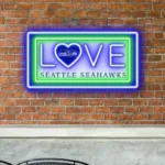 Seattle Seahawks Neon Sign Love Sign 1