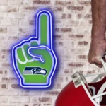Seattle Seahawks Neon Sign Nfl Foam Finger 1