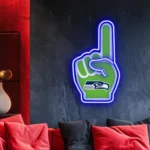 Seattle Seahawks Neon Sign Nfl Foam Finger 1