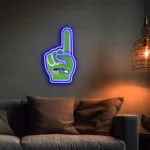 Seattle Seahawks Neon Sign Nfl Foam Finger 1