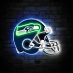 Seattle Seahawks Neon Sign Nfl Football Helmet Acrylic Led 1