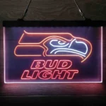 Seattle Seahawks Neon Sign Stylish Bud Light 3 Color 1
