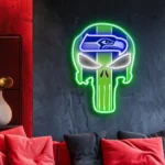 Seattle Seahawks Neon Sign The Punisher 1