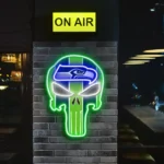 Seattle Seahawks Neon Sign The Punisher 1