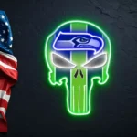 Seattle Seahawks Neon Sign The Punisher 1