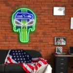 Seattle Seahawks Neon Sign The Punisher 1