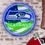 Seattle Seahawks Neon Sign Us Pennant Acrylic 1