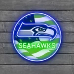 Seattle Seahawks Neon Sign Us Pennant Acrylic 1