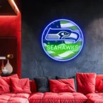 Seattle Seahawks Neon Sign Us Pennant Acrylic 1