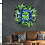 Seattle Seahawks Neon Sign Wreath 1