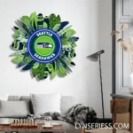 Seattle Seahawks Neon Sign Wreath 1
