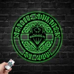 Seattle Sounders Metal Sign Custom Mls Fc 1