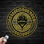 Seattle Sounders Metal Sign Custom Mls Fc 1