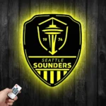 Seattle Sounders Metal Sign Fc Shield Shape 1