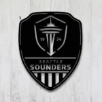 Seattle Sounders Metal Sign Fc Shield Shape 1