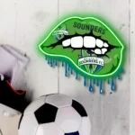 Seattle Sounders Neon Sign Fc Dripping Lips 1