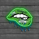 Seattle Sounders Neon Sign Fc Dripping Lips 1