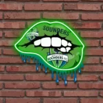 Seattle Sounders Neon Sign Fc Dripping Lips 1