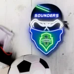 Seattle Sounders Neon Sign Fc Skull 1