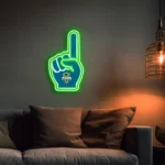 Seattle Sounders Neon Sign Mls Fc Foam Finger 1