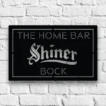 Shiner Bock Metal Sign Bespoke Logo 1