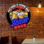 Shiner Bock Neon Sign Custom Twin Beer Steins 1