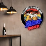Shiner Bock Neon Sign Custom Twin Beer Steins 1