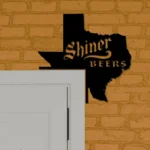 Shiner Metal Sign Texas State Map 1