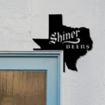 Shiner Metal Sign Texas State Map 1