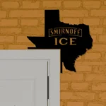 Smirnoff Ice Metal Sign Texas State Map 1