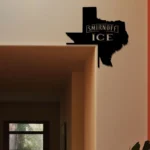Smirnoff Ice Metal Sign Texas State Map 1