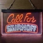 Smirnoff Neon Sign Call For 1