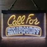 Smirnoff Neon Sign Call For 1