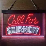 Smirnoff Neon Sign Call For 1