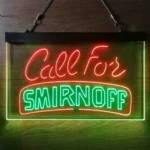 Smirnoff Neon Sign Call For 1