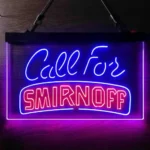 Smirnoff Neon Sign Call For 1