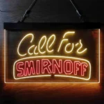 Smirnoff Neon Sign Call For 1