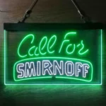 Smirnoff Neon Sign Call For 1