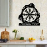 Spiritual Religious Metal Sign Custom Aegishjalmur Helm Of Awe 1