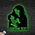 Spiritual Religious Metal Sign Custom Mother And Kid 1