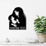 Spiritual Religious Metal Sign Custom Mother And Kid 1