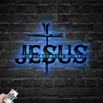 Spiritual Religious Metal Sign Jesus The Way The Truth The Life 1
